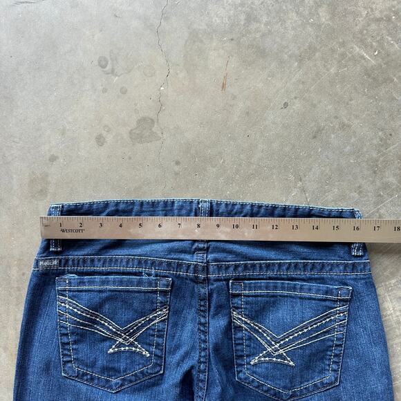 ADA Cinch Jeans Woman’s Size 30/9S Blue Mid Rise Relaxed Boot Cut Cowgirl - Picture 10 of 12